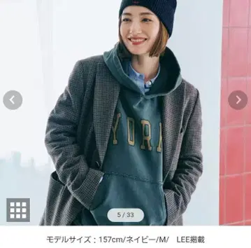 REMI RELIEF SP 가공 쭈리 후드티 ( YORK ) M 네이비