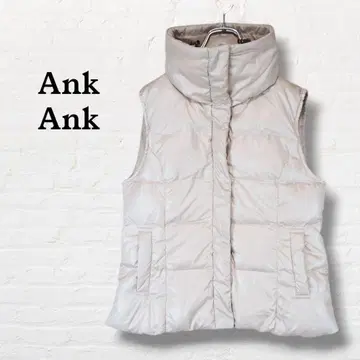 Ank Ank 다운 베스트 드로스트 [ LL ] 라이트 베이지