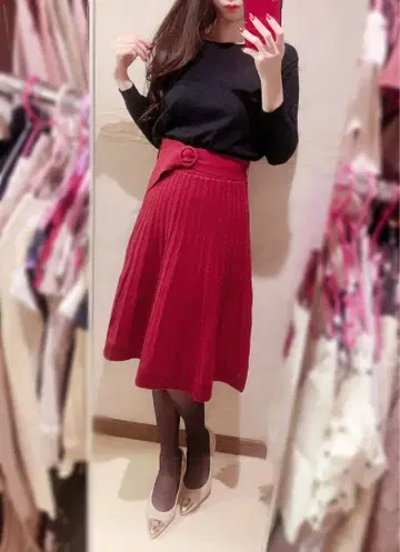 아푸와이저 리셰 케이블 무늬 편직 니트 도킹 원피스