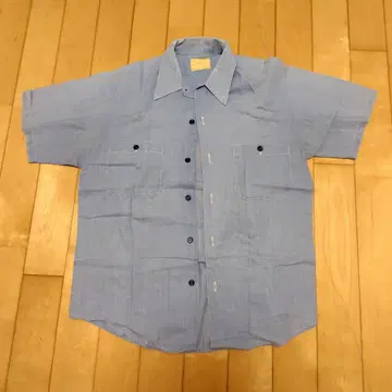 70년대 Sears 반팔 샴브레이 셔츠