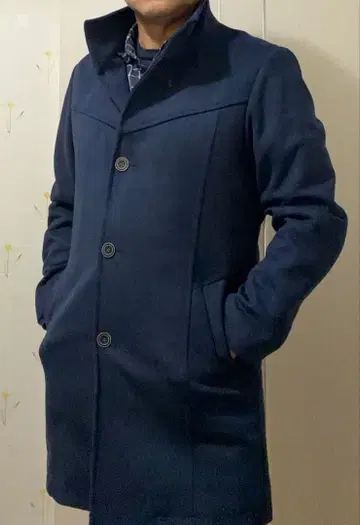 [ 거의 새상품 ] 분또 스웨이드 스탠드 코트