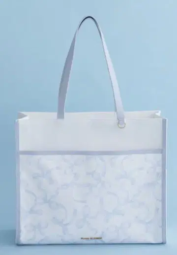 [익명 추적] Maison de FLEUR 리본 프린트 스퀘어 토트백