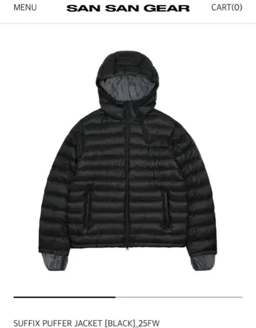 25aw sansangear Suffix puffer jacket