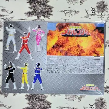 전 슈퍼 전대 전시회 전자전대 메가레인저 아크릴 디오라마