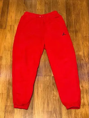 Jordan 레드 스웨트 팬츠 M 사이즈