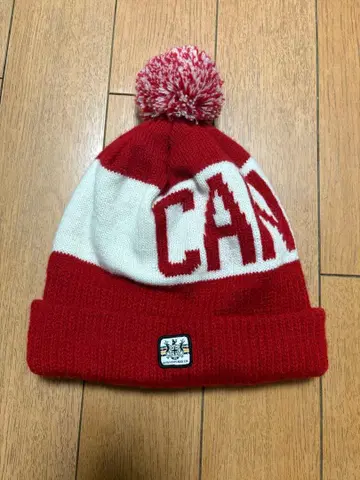 캐나다 올림픽 폼폼 니트 모자