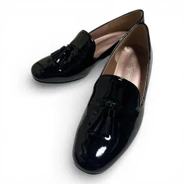 [ 긴자 카네마츠 ] 블랙 태슬 로퍼 [ 새상품급 ]