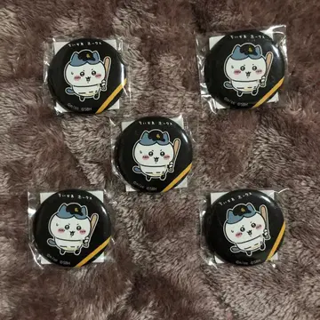 치이카와 후쿠오카 소프트뱅크 호크스 콜라보 하치와레 캔뱃지 묶음 판매