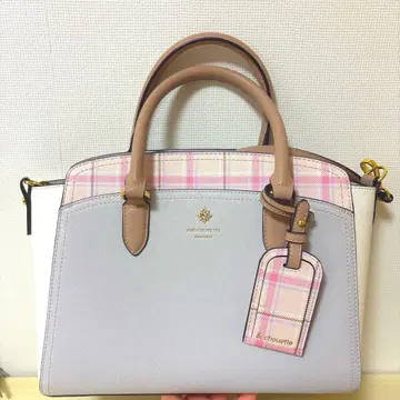 &Chouette 핸드백 숄더백 그레이 화이트 핑크