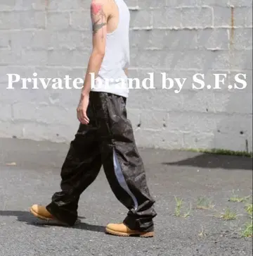 Private brand by S.F.S 카모 오픈 헴 팬츠