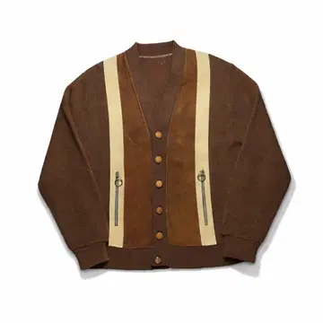 60s SPORTSWEAR Acryl Knit cardigan Talon