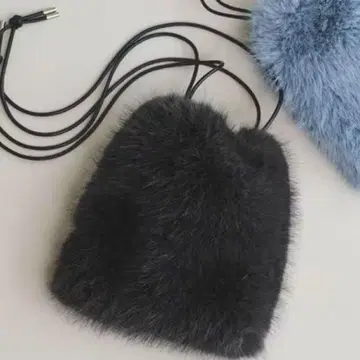 [새상품] UNITED ARROWS 페이크 퍼 드로스트 백 그레이