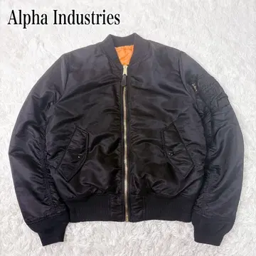 알파인더스트리 ma1 플라이트 자켓 밀리터리 블랙 블랙