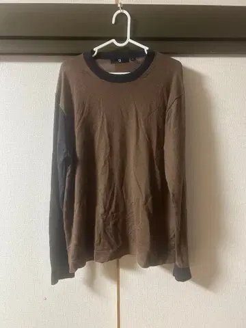 유니클로 J+ 질 샌더 캐시미어 100% 니트 브라운