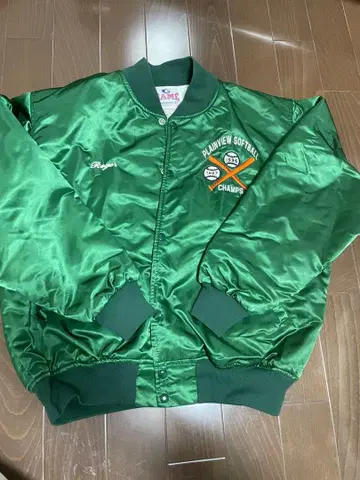 GAME 그린 바시티 자켓 XL