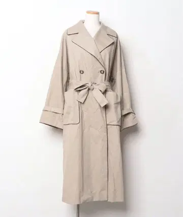 RIM.ARK 파이핑 칼라 트렌치코트