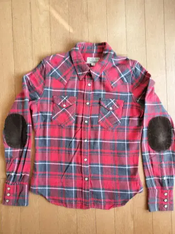 POLO JEANS 플란넬 체크 셔츠 여성용 L