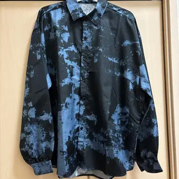 [ HI-LANDER ] 파랑 블랙 모드 스타일 긴팔 셔츠