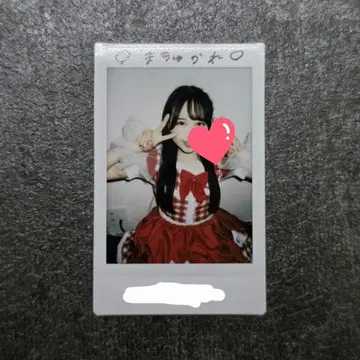 마츠모토 카렌 친필 사인 폴라로이드 FRUITS ZIPPER