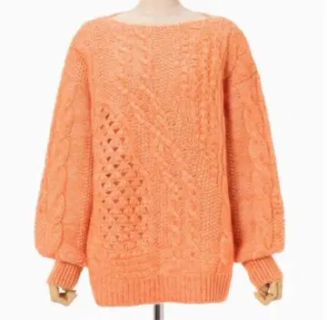 마메 쿠로고우치 케이블 니트 스웨터