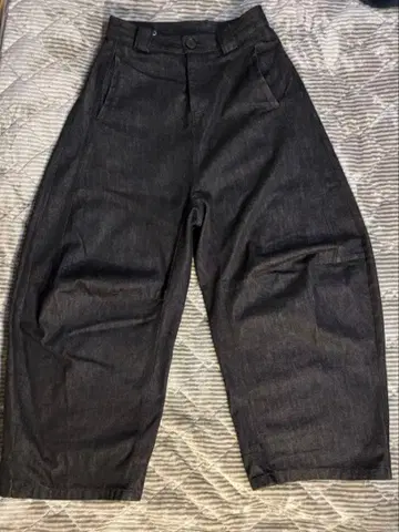 jcaesar studio 배기 데님 와이드 데님 블랙 s 리지드