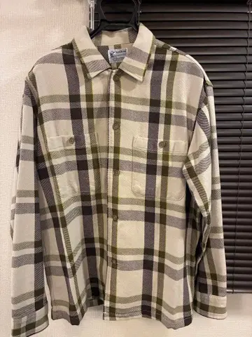 ALASKAN 체크 무늬 플란넬 셔츠 M 사이즈