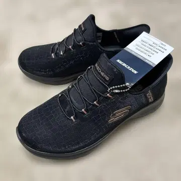 [ 택 포함 새상품 ] 스케쳐스 슬립인즈 올 블랙 23cm