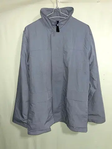 그레이 나일론 자켓 프론트 지퍼