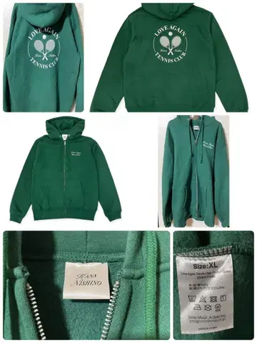니시노 카나 Love Again 테니스 클럽 후드티 XL