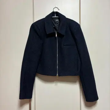 새상품급 ZARA 네이비 자라 크롭 자켓 아우터 겉옷 숏