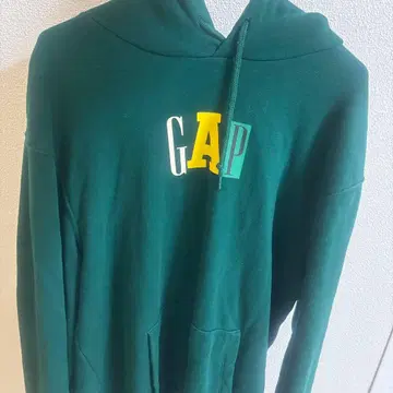 GAP 그린 후드티 로고