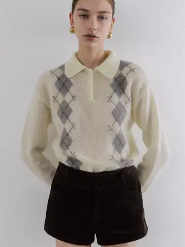 THE TOE Marien Argyle Knit