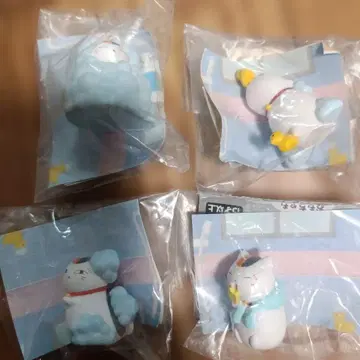 나츠메 우인장 냥코 선생님 해피 목욕 시간 4종 세트