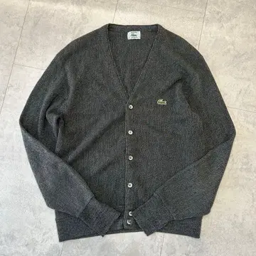 IZOD LACOSTE 가디건 라코스테 미국제 라인 그레이