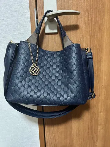 FIRANO 네이비 숄더백 합성 피혁