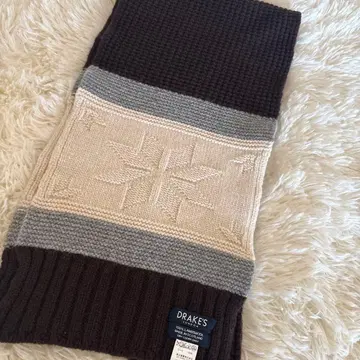 DRAKE'S 램스울 머플러 눈꽃