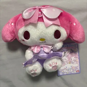 산리오 캐릭터즈 딸기 신문 654호 콜라보레이션 봉제 인형 마이멜로디