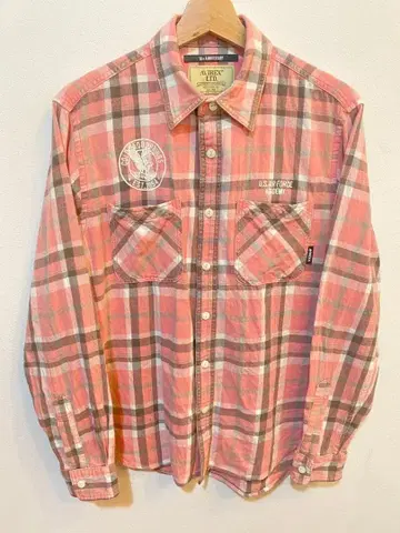 AVIREX50 페이드 체크 셔츠