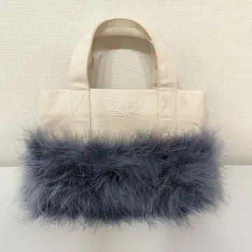 LUDLOW 퍼 x 코튼 미니 토트백