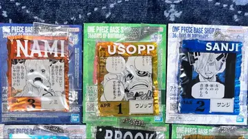 원피스 베이스샵 복권 아크릴 블록 참 나미 상디 우솝