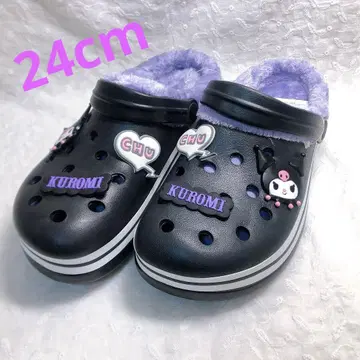 익명 미사용 새상품 산리오 쿠로미 퍼 샌들 24cm