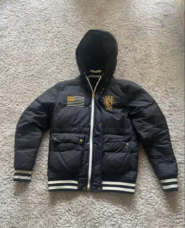 TOMMY 블랙 다운 자켓 L 사이즈