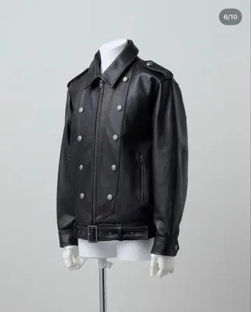 grancy leather blouson