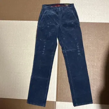 Vintage 네이비 코듀로이 스트레이트 데님