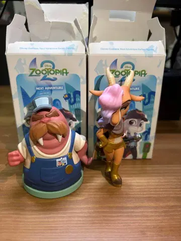 주토피아 Russ 2 피규어 Russ, Gazelle 총 2체