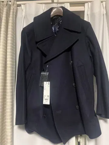 UNIQLO 네이비 피 코트 S 사이즈