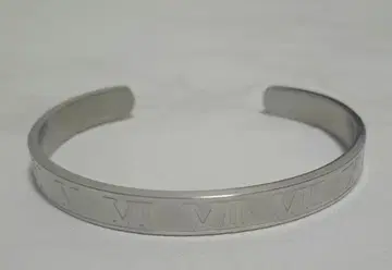 로마 숫자 각인 스테인리스 뱅글