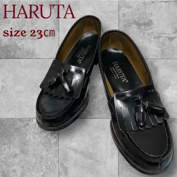 HARUTA 하루타 퀼트 태슬 로퍼 프린지 23cm 블랙
