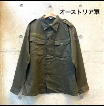 HEERESEIGENTUM 오스트리아군 긴팔 셔츠 L XL 밀리터리