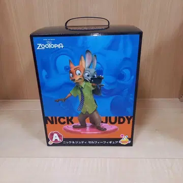 주토피아 닉 와일드 & 주디 홉스 셀피 피규어 A상